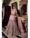Soft Net Pink Party Wear Heavy Designer Lehenga Choli