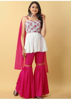 Rani Readymade Designer Georgette Sharara Suit