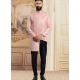 Pink Premium Readymade Designer Indo Western Sherwani