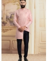 Pink Premium Readymade Designer Indo Western Sherwani