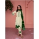 Forest Green Traditional Function Wear Faux Georgette Salwar Suit