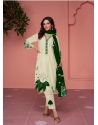 Forest Green Traditional Function Wear Faux Georgette Salwar Suit