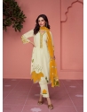 Mustard Traditional Function Wear Faux Georgette Salwar Suit