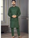 Dark Green Exclusive Readymade Heavy Banglori Silk Kurta Pajama With Jacket