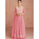 Pink Traditional Function Wear Faux Georgette Salwar Suit
