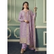 Lavender Traditional Function Wear Viscose Jacquard Salwar Suit