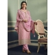Pink Traditional Function Wear Viscose Jacquard Salwar Suit