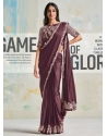 Deep Wine Ravishing Designer Wedding Wear Sari