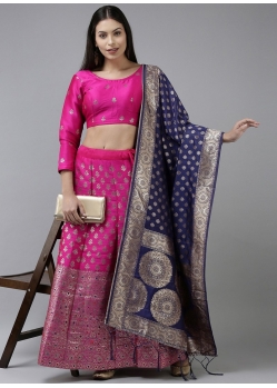 Rani Latest Designear Party Wear Banarasi Silk Jacquard Lehenga Choli