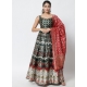 Black Latest Designear Party Wear Banarasi Silk Jacquard Lehenga Choli