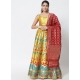Yellow Latest Designear Party Wear Banarasi Silk Jacquard Lehenga Choli
