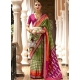 Parrot Green Ravishing Designer Wedding Wear Sari