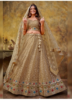 Gold Ravishing Designer Wedding Wear Lehenga Choli