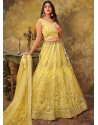 Light Yellow Ravishing Designer Wedding Wear Lehenga Choli