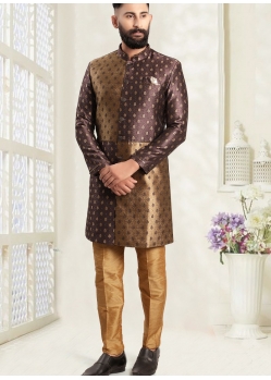 Copper Premium Readymade Designer Indo Western Sherwani
