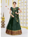Dark Green Ravishing Designer Wedding Wear Lehenga Choli