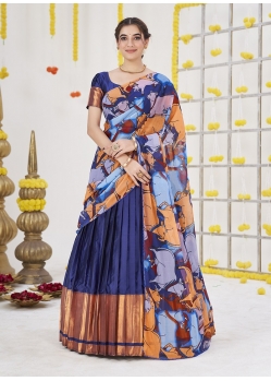 Royal Blue Ravishing Designer Wedding Wear Lehenga Choli
