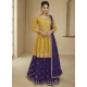Yellow Designer Party Wear Real Georgette Wedding Suit