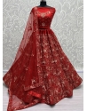 Red Ravishing Designer Wedding Wear Lehenga Choli