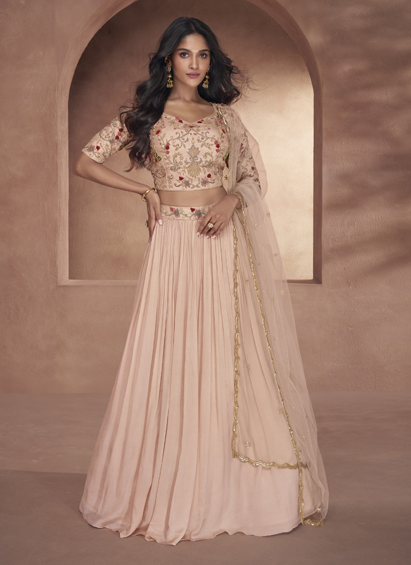 Baby Pink Ravishing Designer Wedding Wear Lehenga Choli