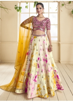 Multi Colour Ravishing Designer Wedding Wear Lehenga Choli