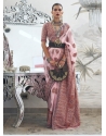 Pink Traditional Designer Wedding Wear Sari
