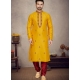 Yellow Exclusive Designer Readymade Kurta Pajama