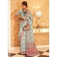 Sky Blue Traditional Designer Wedding Wear Sari