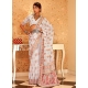 White Traditional Designer Wedding Wear Sari
