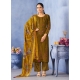 Mehendi Designer Wedding Wear Pure Viscous Dyed Pashmina Palazzo Suit