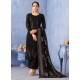 Black Designer Wedding Wear Pure Viscous Dyed Pashmina Palazzo Suit