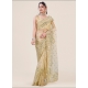 Gold Stylish Designer Wedding Wear Sari