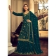 Teal Designer Wedding Wear Nazneen Palazzo Suit