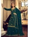 Teal Designer Wedding Wear Nazneen Palazzo Suit