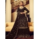 Coffee Designer Wedding Wear Nazneen Palazzo Suit