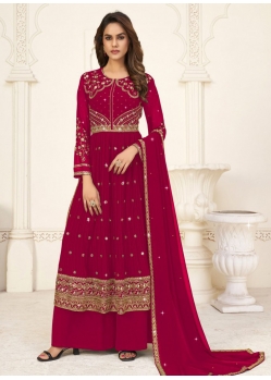 Rani Designer Wedding Wear Georgette Palazzo Suit