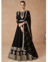 Black Designer Party Wear Real Georgette Anarkali Suit