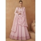 Baby Pink Designer Party Wear Premium Silk Anarkali Suit