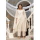 Cream Traditional Function Wear Readymade Cotton Cambric Suit
