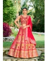 Red Heavy Readymade Wedding Party Wear Lehenga Choli