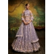 Lavender Poly Georgette Designer Party Wear Lehenga Choli