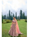 Lavender Designer Bridal Silk Heavy Lehenga Choli