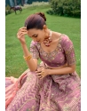 Lavender Designer Bridal Silk Heavy Lehenga Choli