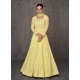 Yellow Real Georgette Party Wear Designer Anarkali Suit
