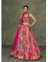 Pretty Multi Colour Party Wear Designer Silk Lehenga Choli
