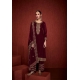 Maroon Designer Velvet Party Wear Salwar Suit