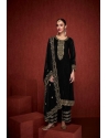 Black Designer Velvet Party Wear Salwar Suit
