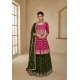 Rani Pink And Green Blooming Georgette Designer Party Wear Suit