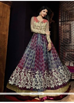 Shilpa Shetty Multi Colour Anarkali Salwar Suit