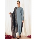 Grey Trending Suzani Inspired Embroidered Designer Straight Suit